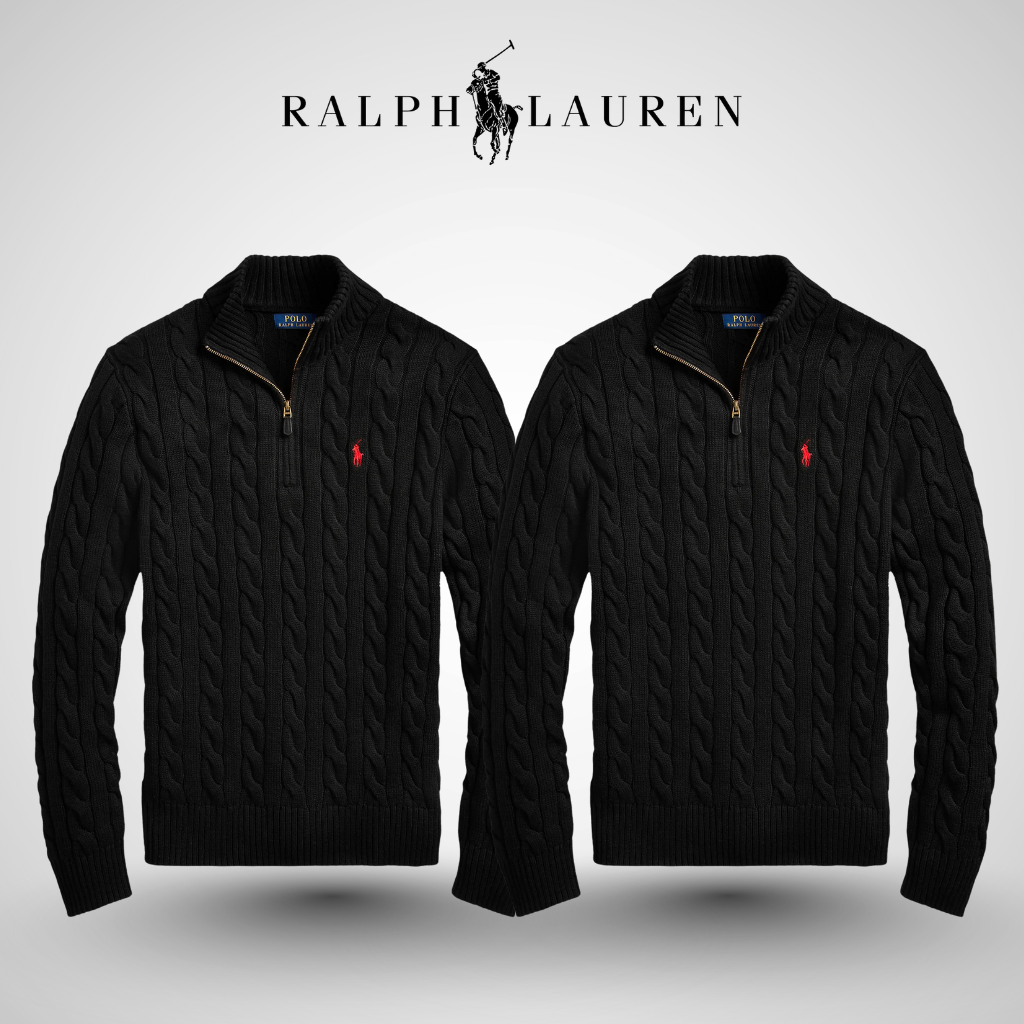 RL™ Cable-Knit Cotton Quarter-Zip Sweater