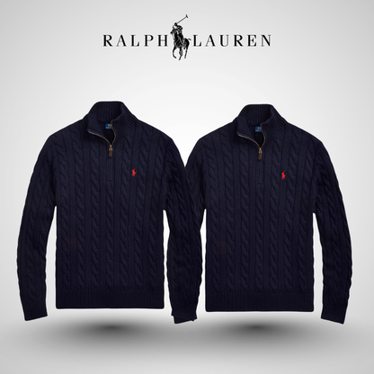 RL™ Cable-Knit Cotton Quarter-Zip Sweater