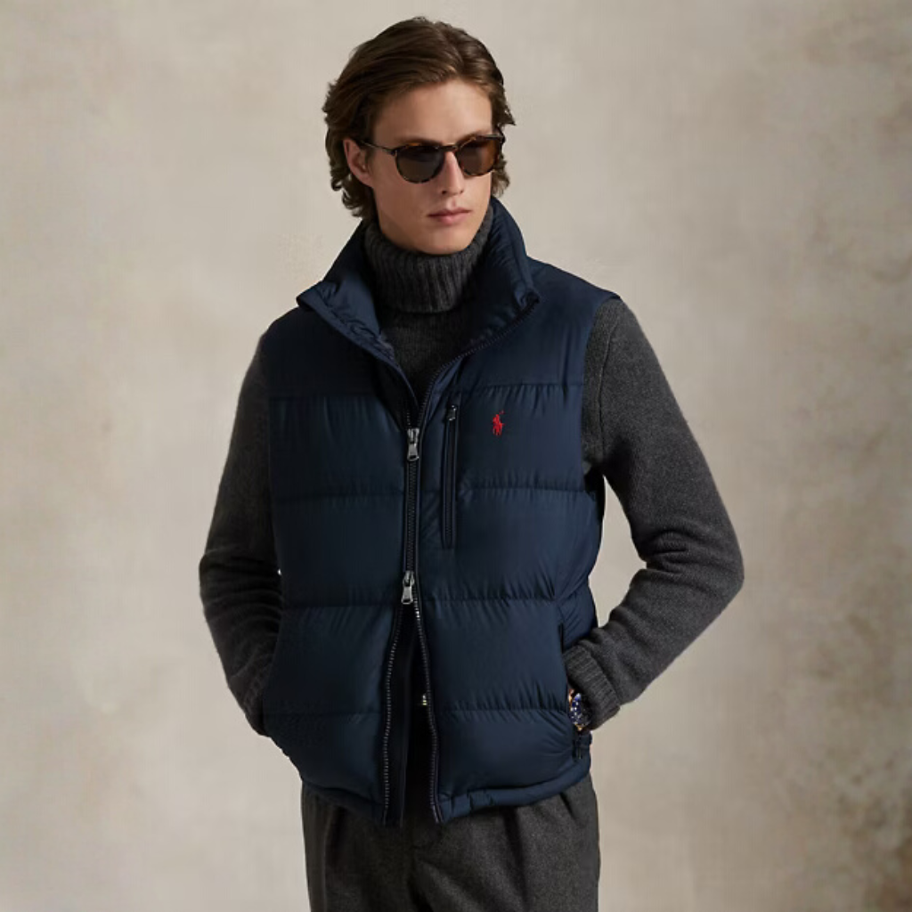 RL™ Insulated Puffer Vest with Free Knit Turtleneck