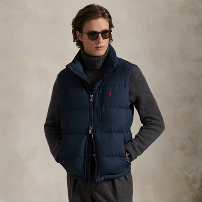RL™ Insulated Puffer Vest with Free Knit Turtleneck