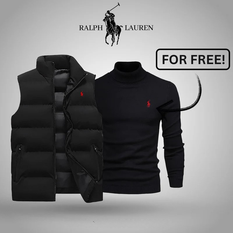 RL™ Insulated Puffer Vest with Free Knit Turtleneck