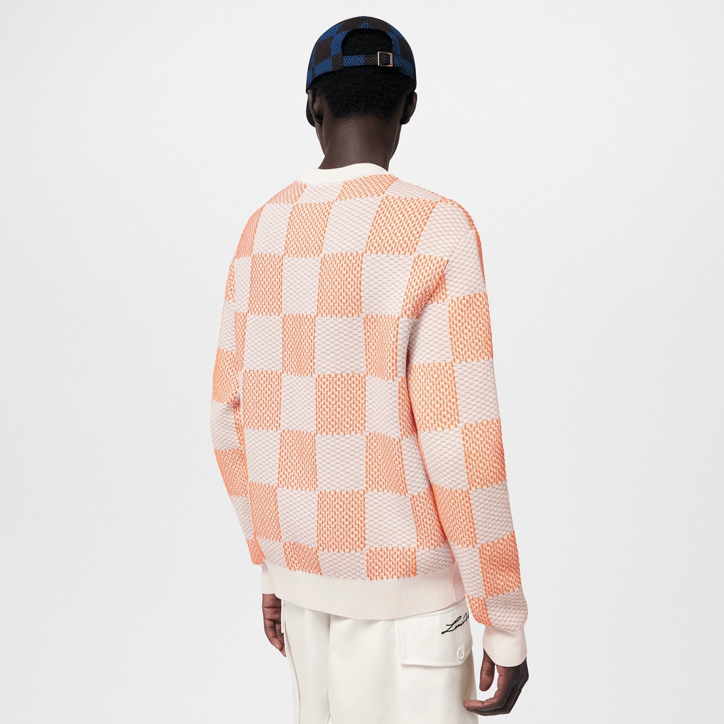 LV™ Textured Damier Checkered Knit Sweater