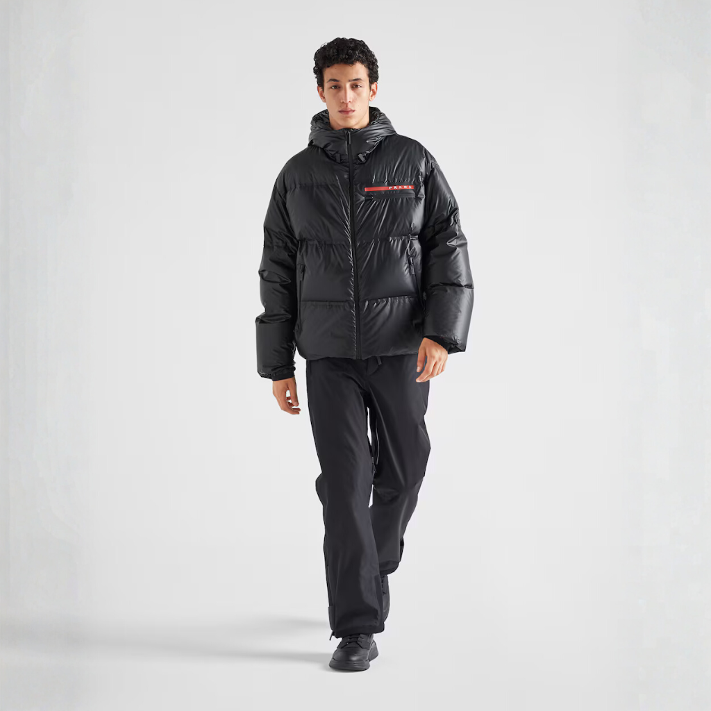 Hooded Re-Nylon Light Puffer Jacket