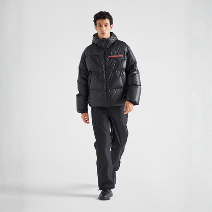 Hooded Re-Nylon Light Puffer Jacket