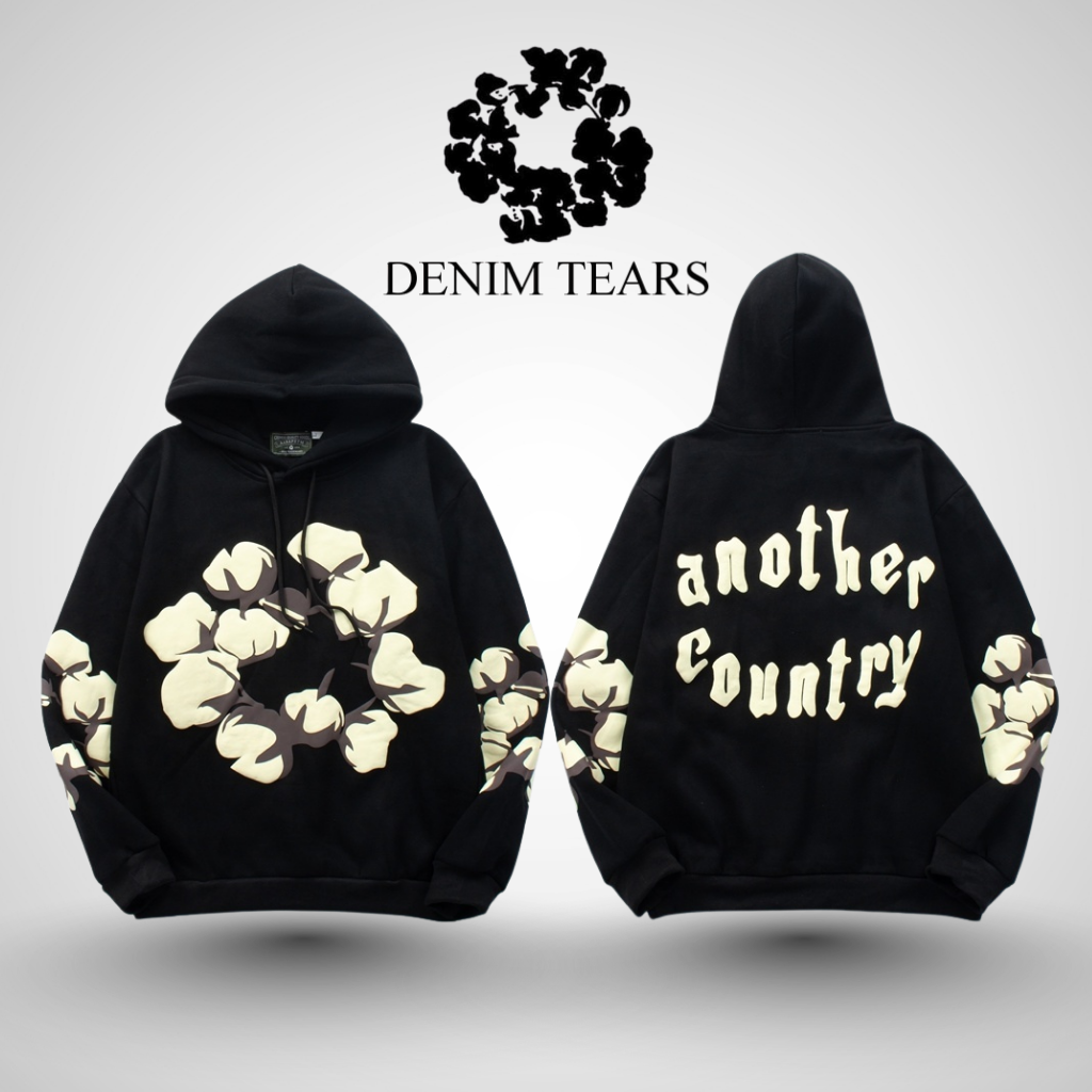DT™ 'Cotton Wreath' Puff Print Hoodie