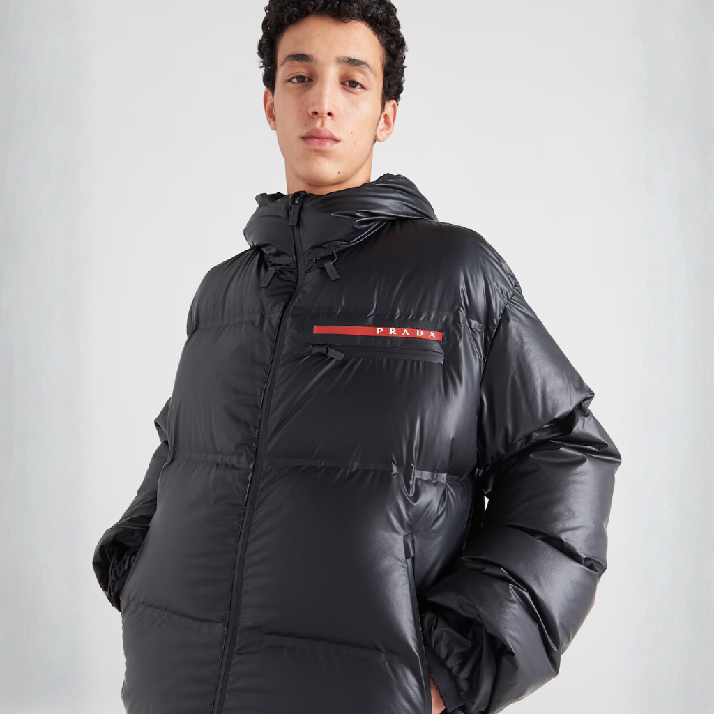Hooded Re-Nylon Light Puffer Jacket