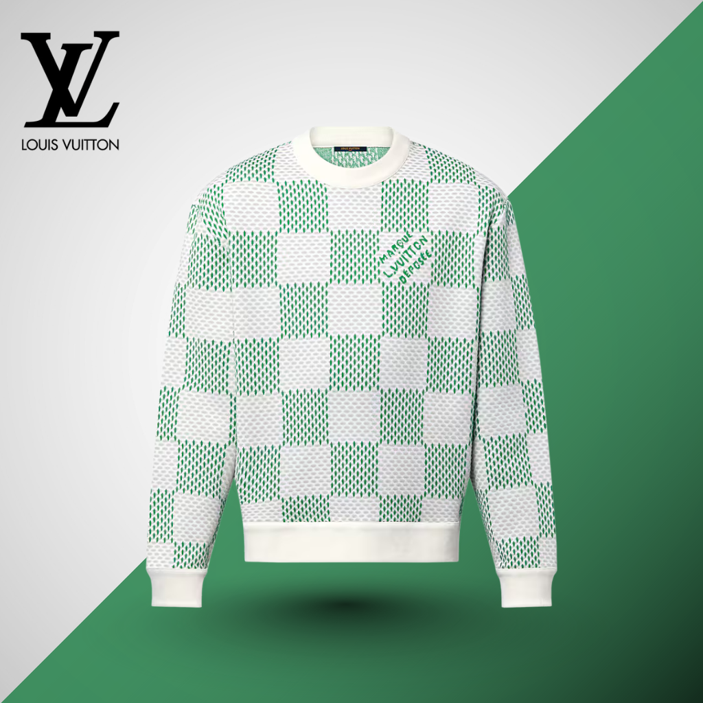 LV™ Textured Damier Checkered Knit Sweater