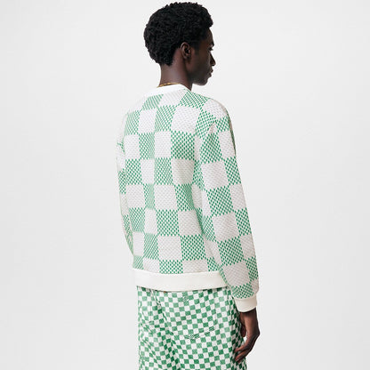LV™ Textured Damier Checkered Knit Sweater